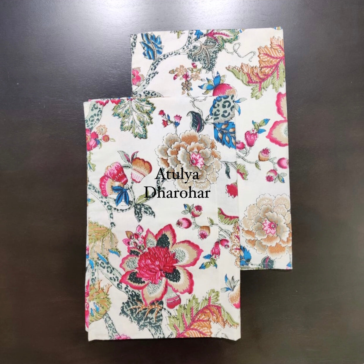 Multicolour Floral Jaal Pillow Covers
