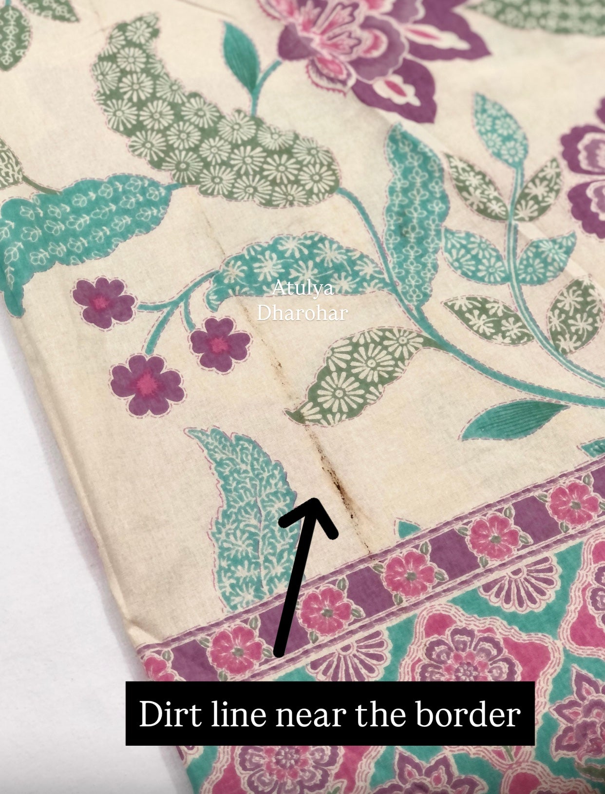 Purple Floral Cotton Super King Bedsheet