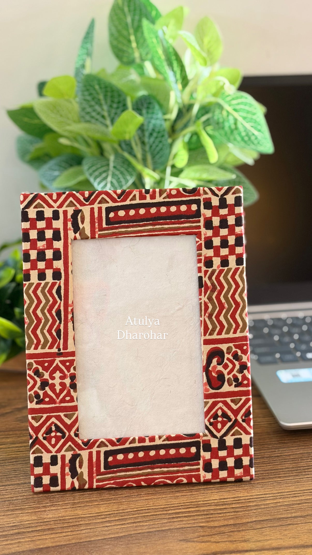 Ajrakh Print Photo Frame
