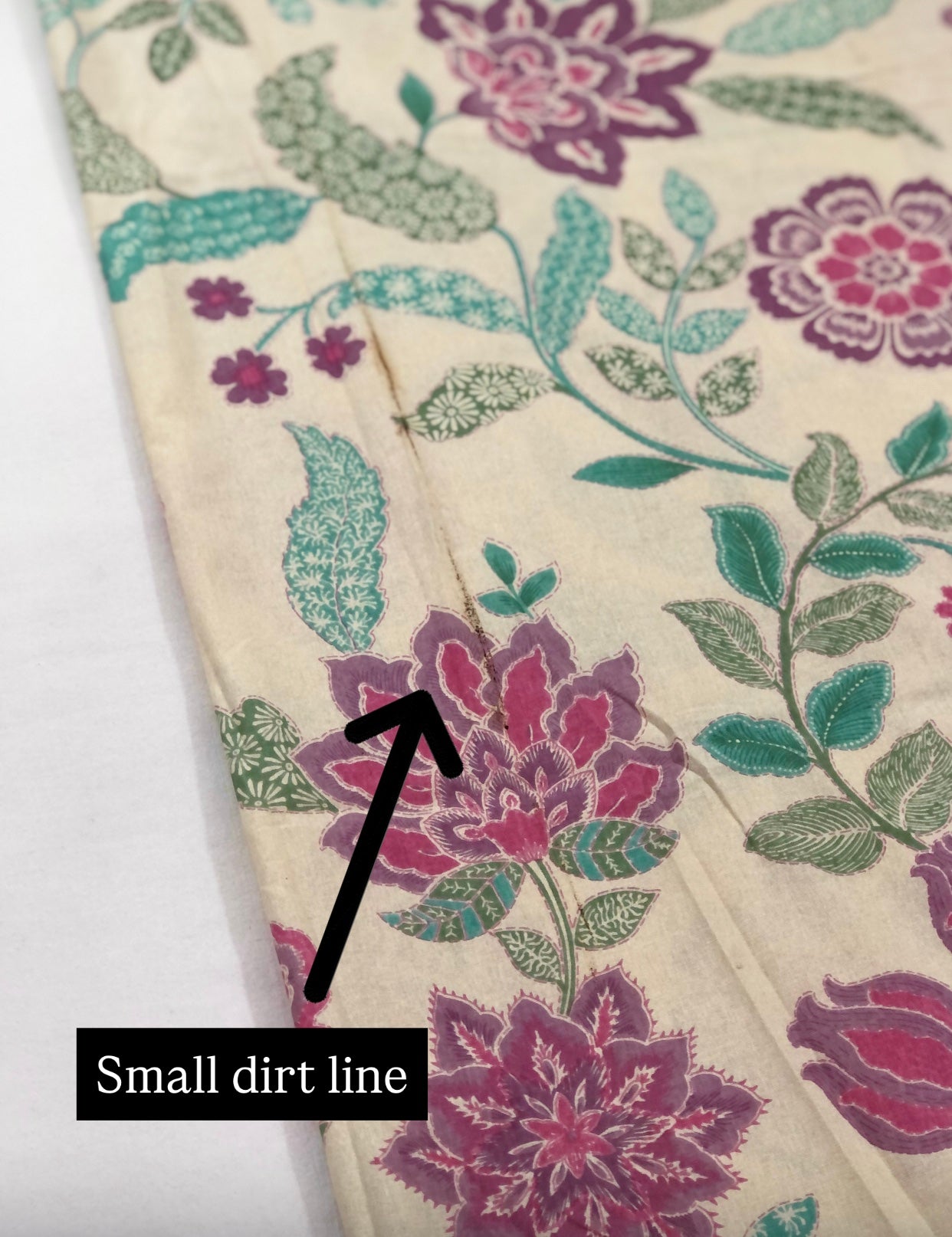 Purple Floral Cotton Super King Bedsheet