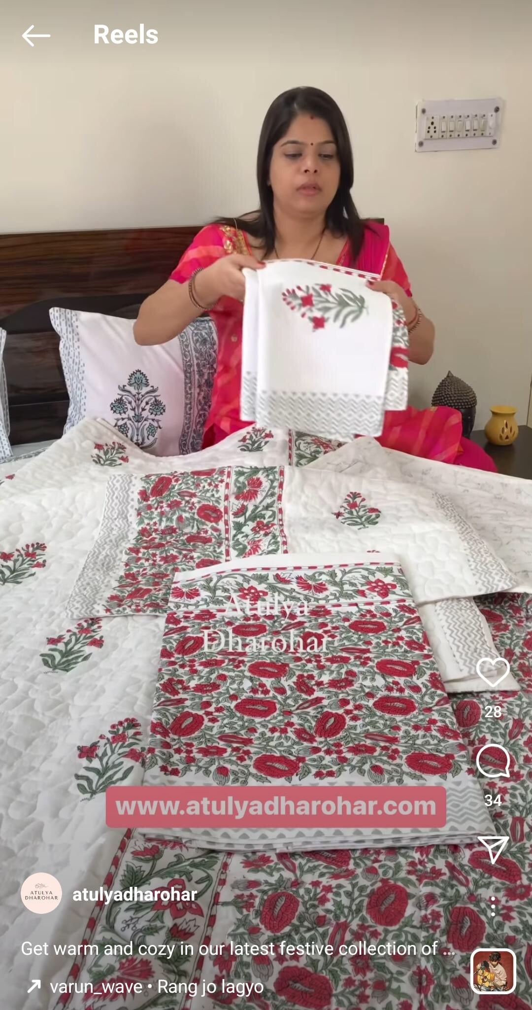 Designer Floral Motifs Comforter Set