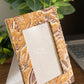 Mustard Floral Motifs Photo Frame