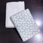 Grey Leafy Motifs Cambric Cotton Single Dohar Pair