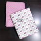 Magenta Pink Floral Mughal Jaal Cambric Cotton Single Dohar Pair