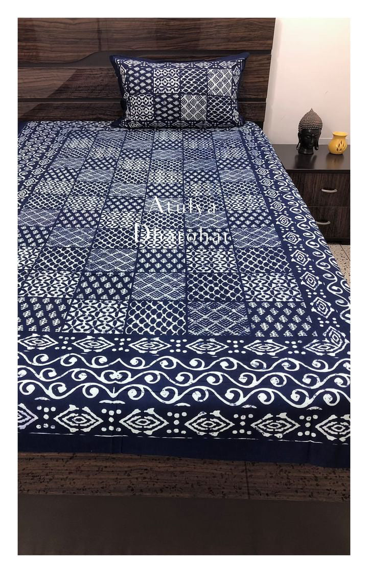 Indigo Single Bedsheet