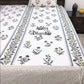 Blue Floral Motifs Super King Bedsheet