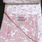 Peach Leafy Jaal Cambric Cotton Double Bed Dohar