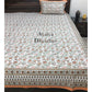 Orange Floral Jaal Super King Bedsheet