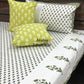 Green Floral Motifs Bedsheet