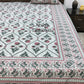 Pink Floral Mughal Jaal Cotton Super King Bedsheet