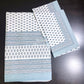 Greyish Blue Butti Cotton King Size Bedsheet