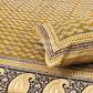 Mehndi Green Cotton Kalamkari King Size Bedsheet