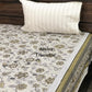 Grey Floral Jaal Super King Bedsheet