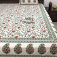 Floral Jaal with Paisley Motifs Bedsheet