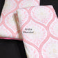 Peach Pink Mughal Jaal Mulmul Single Dohar Pair