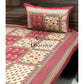 Maroon Packwork Look Single Bedsheet