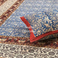 Indigo Kalamkari Hand Block Printed Single Bedsheet