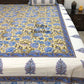 Blue Floral Jaal Bedsheet