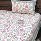 Pink Floral Jaal Super King Bedsheet