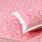 Pink Mughal Jaal Super King Cotton Bedsheet