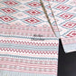 Grey and Pink Ikat Cotton King Size Bedsheet
