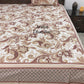 Mauve Floral Jaal Super King Bedsheet