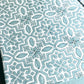 Turquoise Mughal Jaal Percale Cotton Hand Block Printed Super King Bedsheet
