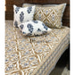 Brown and Blue Ikat Bedsheet