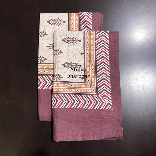 Dark Mauve Butti Pillow Covers