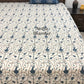 Blue Paisley Jaal Cotton King Size Bedsheet