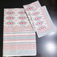 Grey and Pink Ikat Cotton King Size Bedsheet