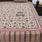 Rust and Purple Floral Jaal Bedsheet