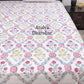 Multicolour Floral Mughal Jaal Hand Block Super King Cotton Bedsheet