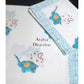 Elephant with Stars Kids Hand Block Printed Single Bedsheet