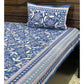 Blue Floral Jaal Bedsheet