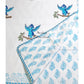 Happy Bird Hand Block Printed Baby Mulmul Dohar