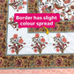 Orange Floral Jaal Cotton Super King Bedsheet