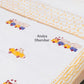 Playful Train and Car Ride Hand Block Printed Mulmul Baby Dohar
