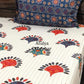 Multicolour Bandhani Cotton Super King Bedsheet