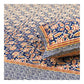 Blue Floral Jaal Cotton King Size Bedsheet