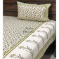 Green Floral Motifs Bedsheet