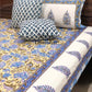 Blue Floral Jaal Bedsheet