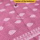 Pink Floral Motifs King Size Bedsheet
