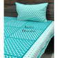 Blue Butti Cotton Bedsheet