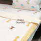 Giraffe and Deer Baby Hand Block Printed Quilt