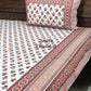 Rust Floral Motifs Bedsheet