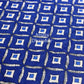Indigo Mughal Jaal Cotton Dining Table Cover