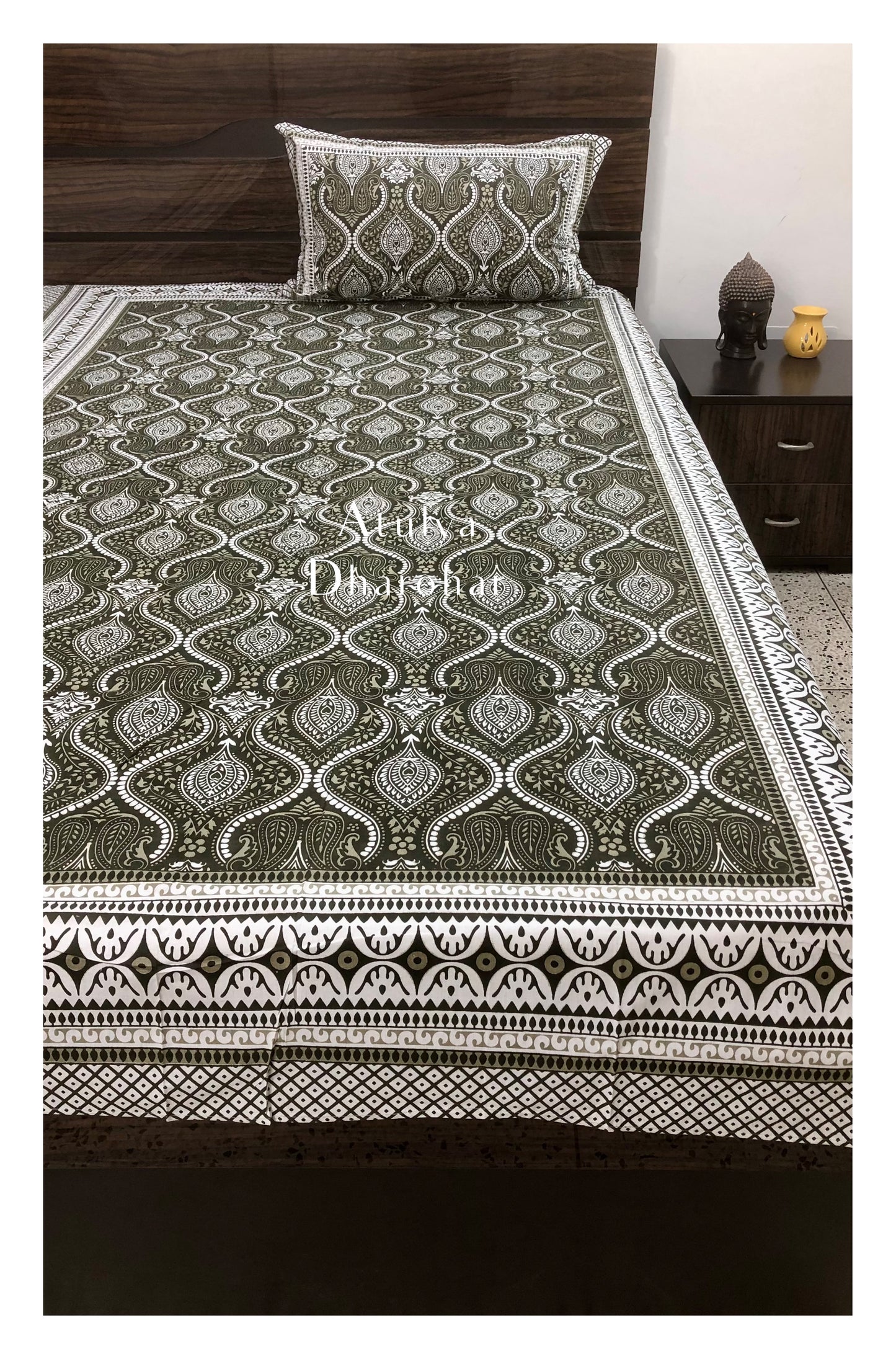 Mughal Jaal Single Cotton Bedsheet