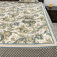 Turquoise Blue Paisley & Floral Jaal Cotton Super King Bedsheet