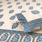 Blue Floral Motifs Bedsheet